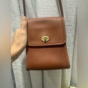 Vintage Coach Compact Pouch 9620 Crossbody Purse Handbag